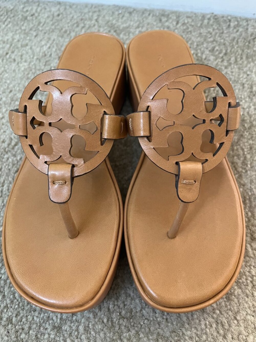 Tory Burch Miller Wedge Walnut Size 5.5 NWT